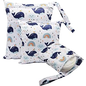 Sacca Per Pannolini Sleekee 2 Pezzi - Stampa Dinosauro, Impermeabile, Per Passeggino - Foto 4