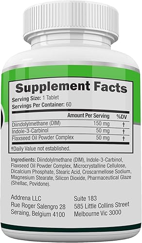 Miniatura 5 de Estrohalt- Suplemento DIM (diindolilmetano) e indol-3-carbinol (I3C) el mejor bloqueador de estrógenos para mujeres y hombres | Vitamina inhibidora