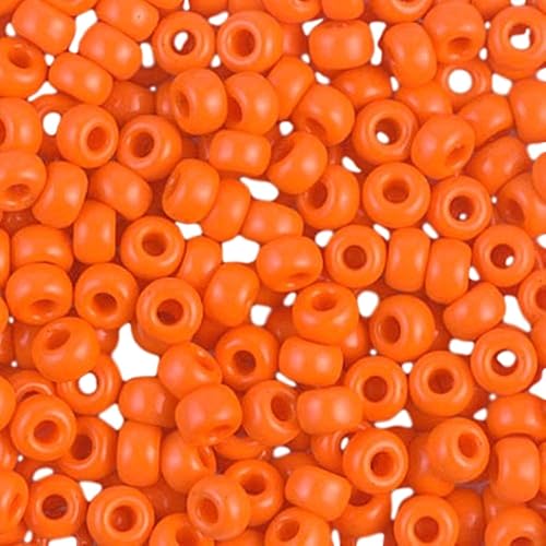 Miyuki redondo seed cuentas tamaño 6/0 20 G opaco Naranja
