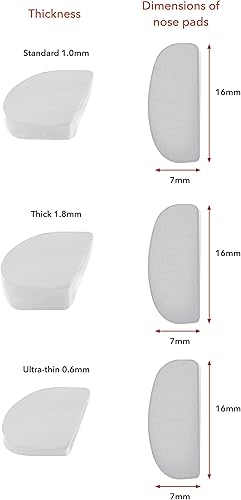 Miniatura 5 de Setex Gecko Grip - Almohadillas antideslizantes para la nariz (5 pares transparentes) hechas en Estados Unidos, innovadoras fibras Paquete a granel