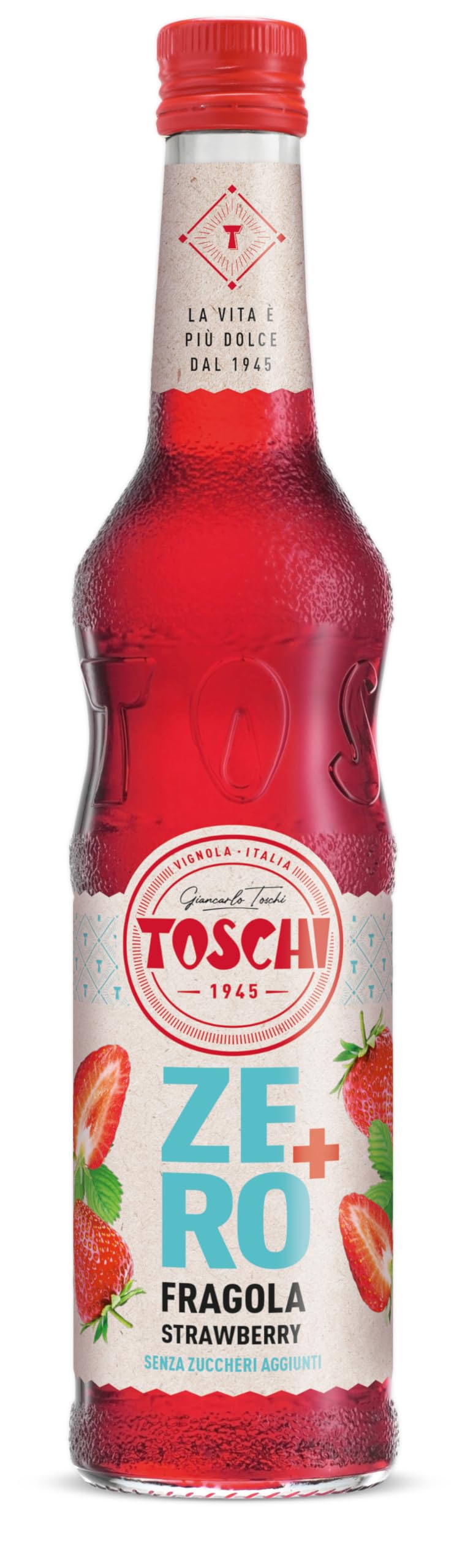 Drink Zero + 560 ml, Sciroppo senza Zucchero nei gusti: Amarena, Menta, Limone&Zenzero, Fragola, Pompelmo Rosa ed Orzata.