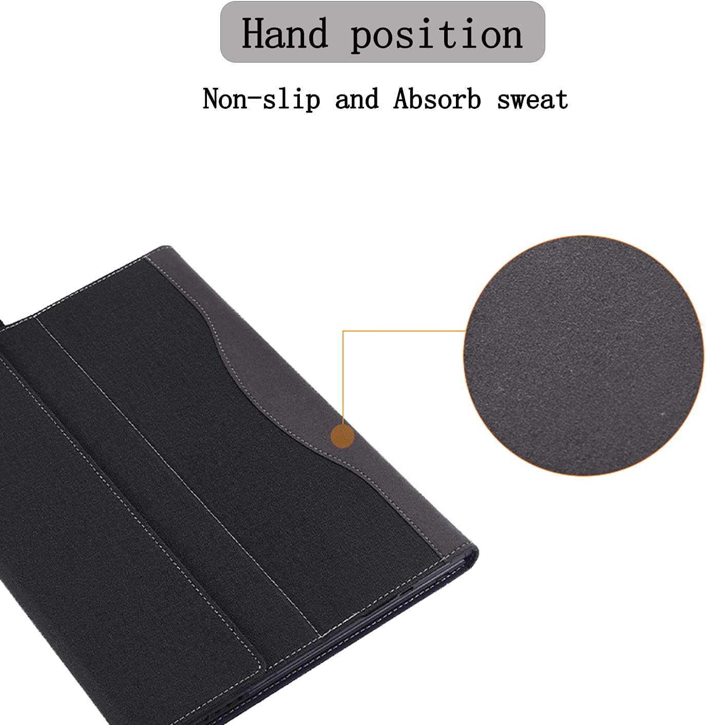 Laptop Case for Lenovo Yoga Duet 2021 13 inch/Lenovo Yoga Duet 2020 13''/Lenovo ThinkPad Yoga Duet 7 Cover, Premium PU Leather Protective Cover with Pen Holder(Black)