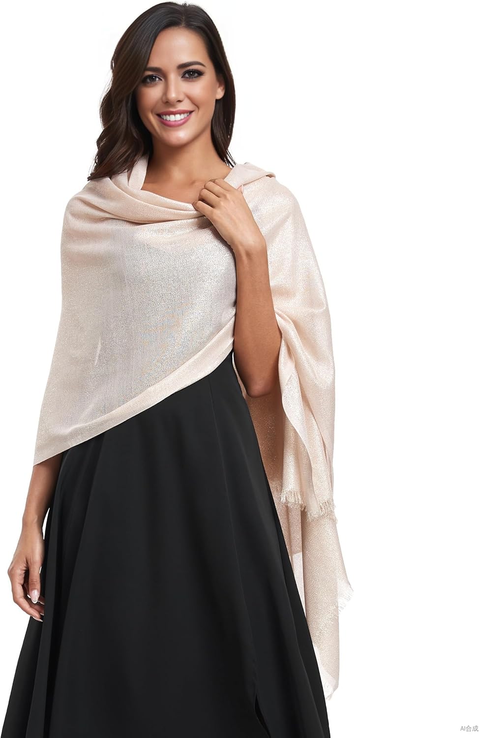 Sparkling Metallic Shawls and Wraps for Weddings Lightweight Wraps Scarf for Women Evening Formal Party - Image 5