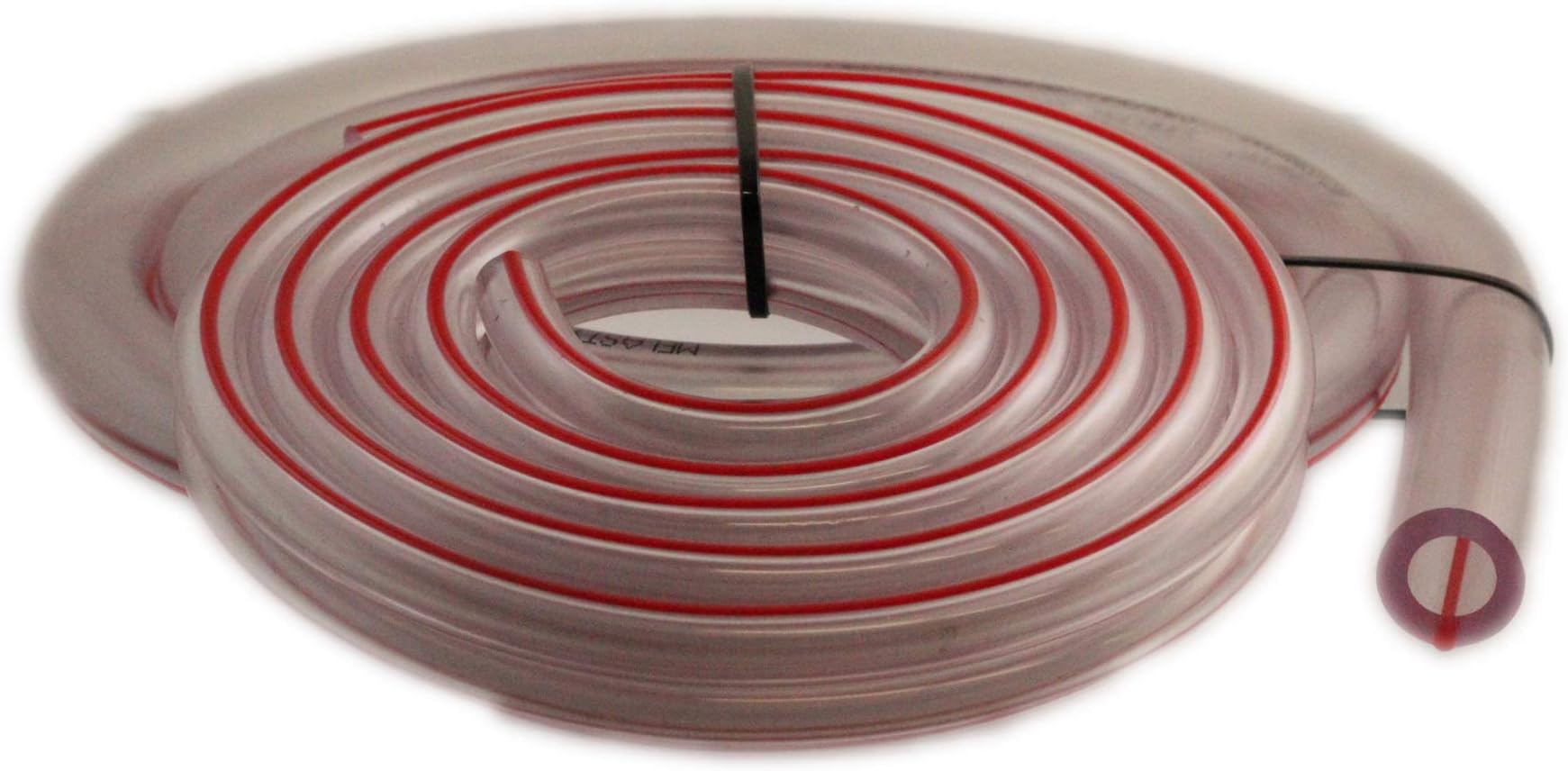 Milk Hose/Tube Transparent Food Grade For Cow Or Goat Milking Machines 8 Ft Long (5/8 Inch ID) With 8 FT Pulsator Hose By Melasty
