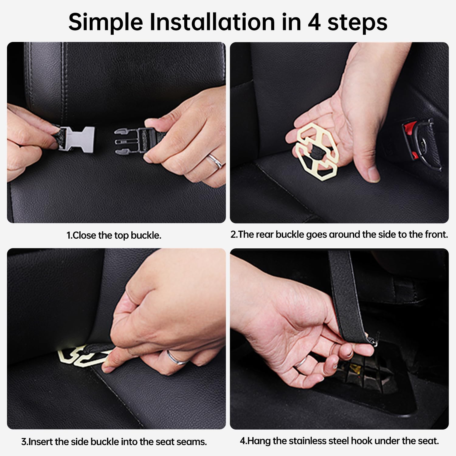 Autositz Organizer Rückenlehnenschutz, Auto Rücksitz Organizer Kinder, Kunstleder Beige Anti-Kick Multifunktional Wasserdicht, mit Klapptisch Tablet Fach, 8 Taschen
