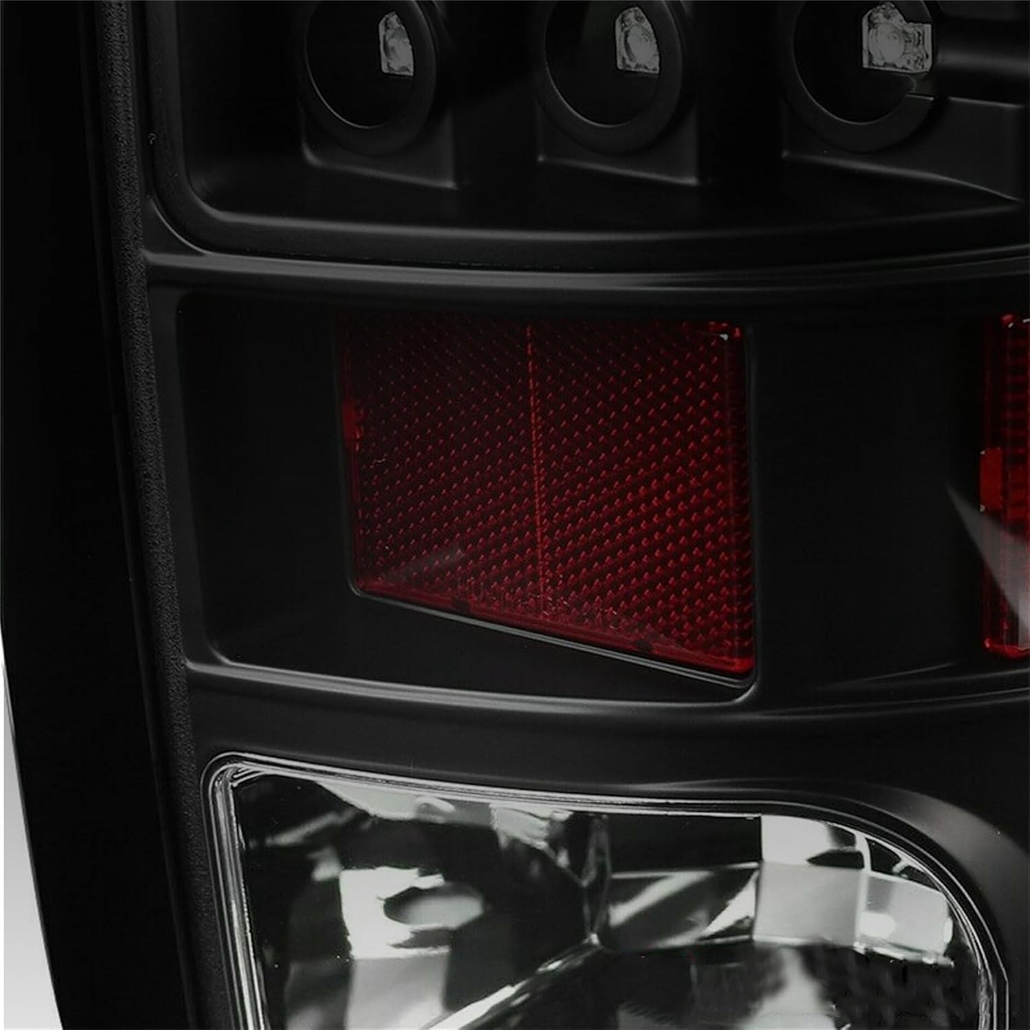 Replacement for 2009 2010 2011 2012 2013 2014 2015 2016 2017 2018 RAM Black Housing Clear Lens Pair Tail Lights