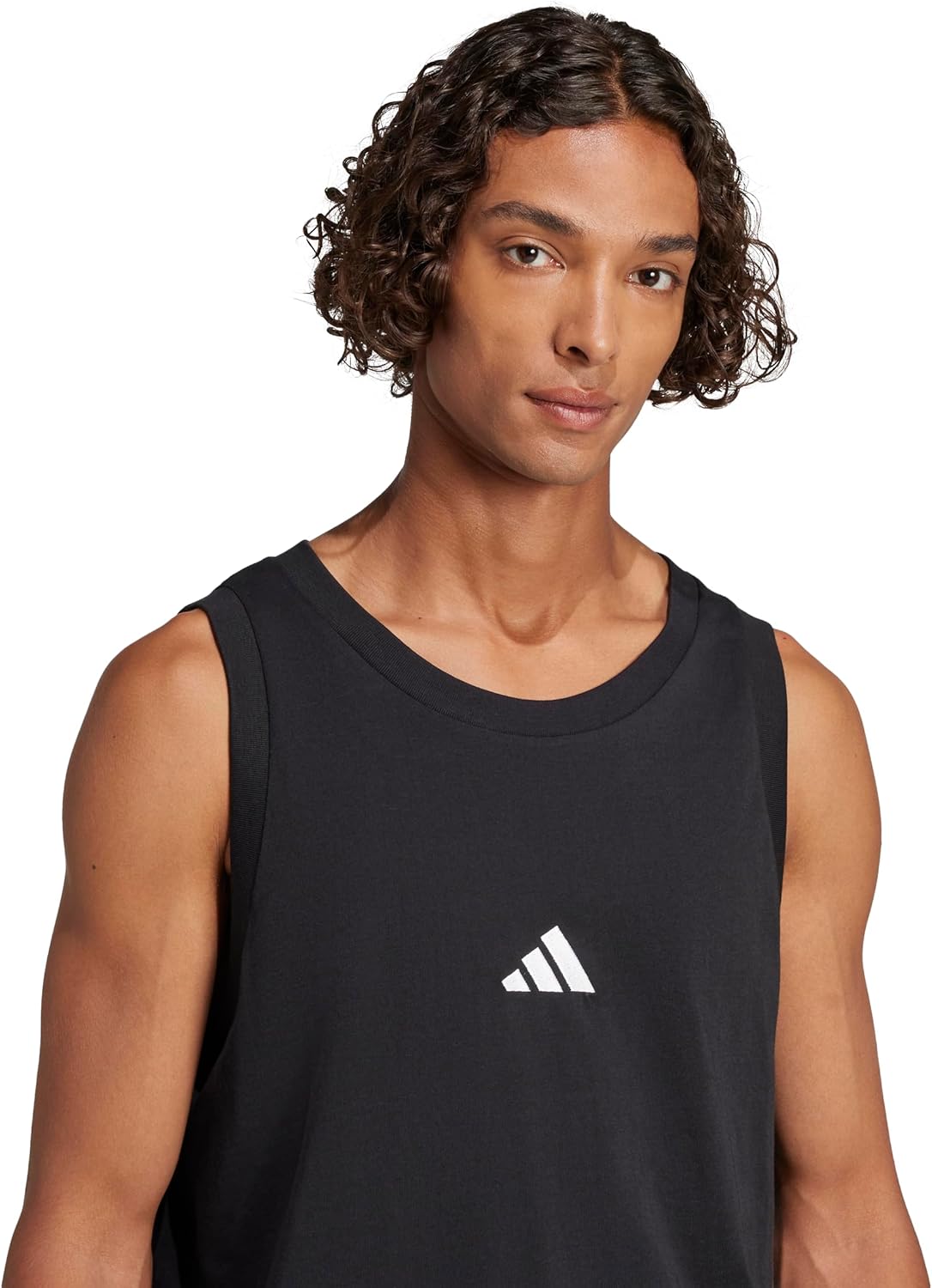 Adidas Mens Essentials Small Logo Single Jersey Tank Top - Image 5
