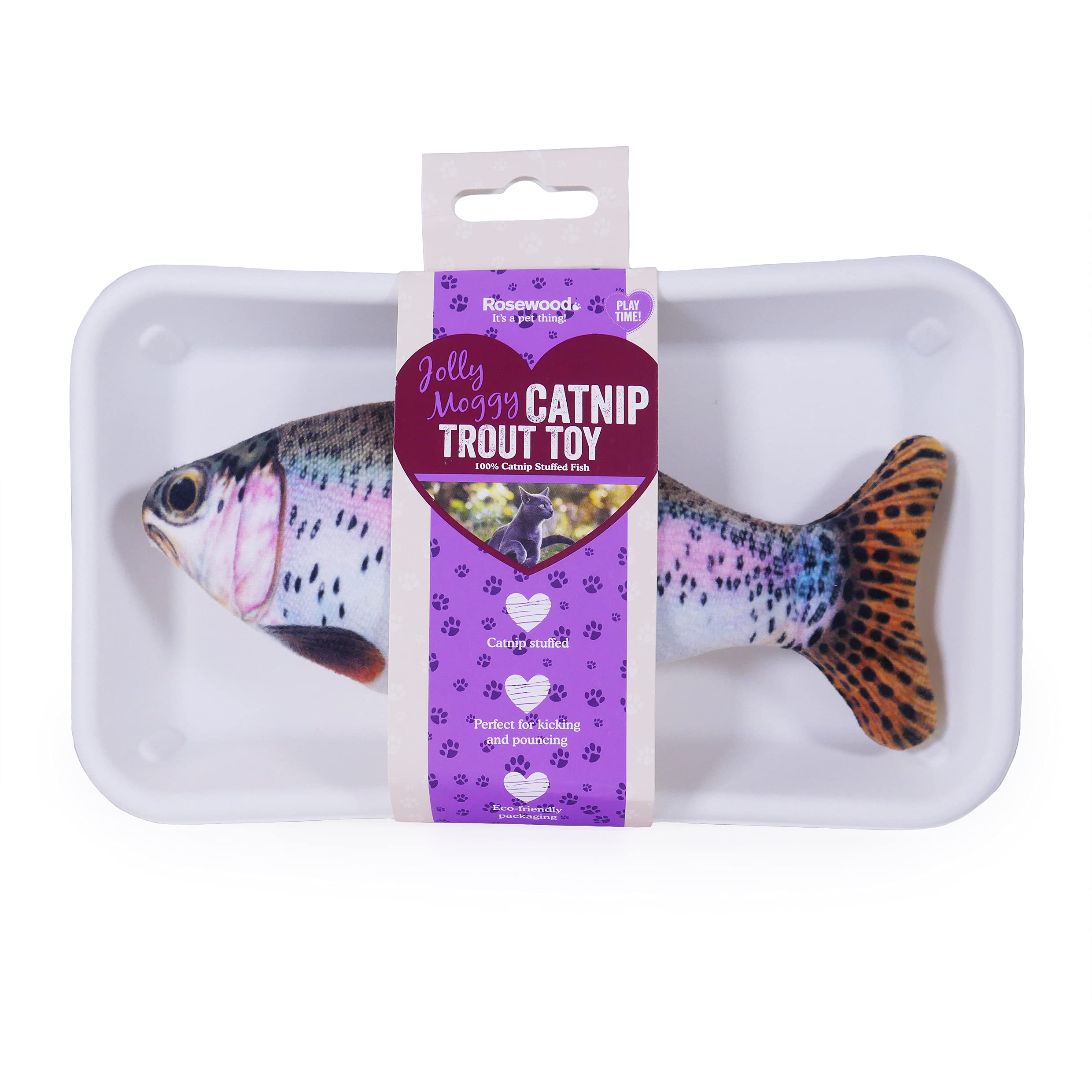 Rosewood 11215 Catnip Trout Toy 0.1kg