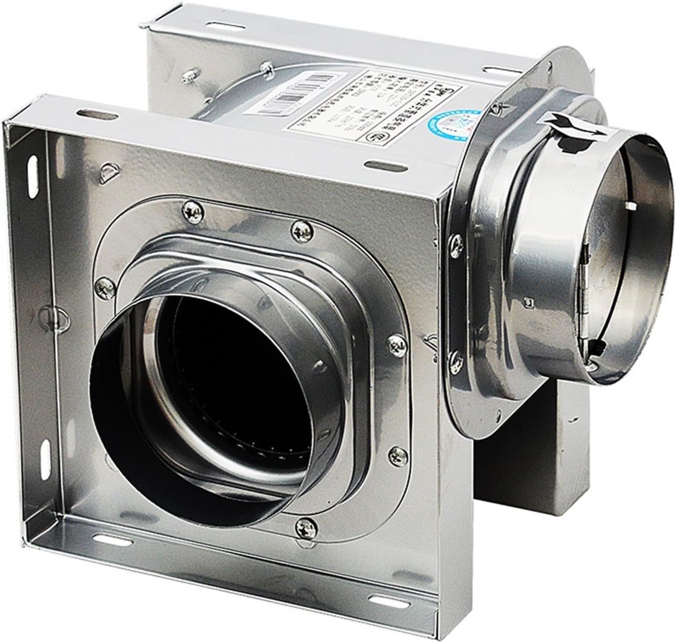 Industrial Fan Small Household Silent Split Stainless Steel Exhaust Fan,Centrifugal Pipe Fan Powerful Exhaust Fan Ventilator Industrial Powerful Blower(DPT10-11)