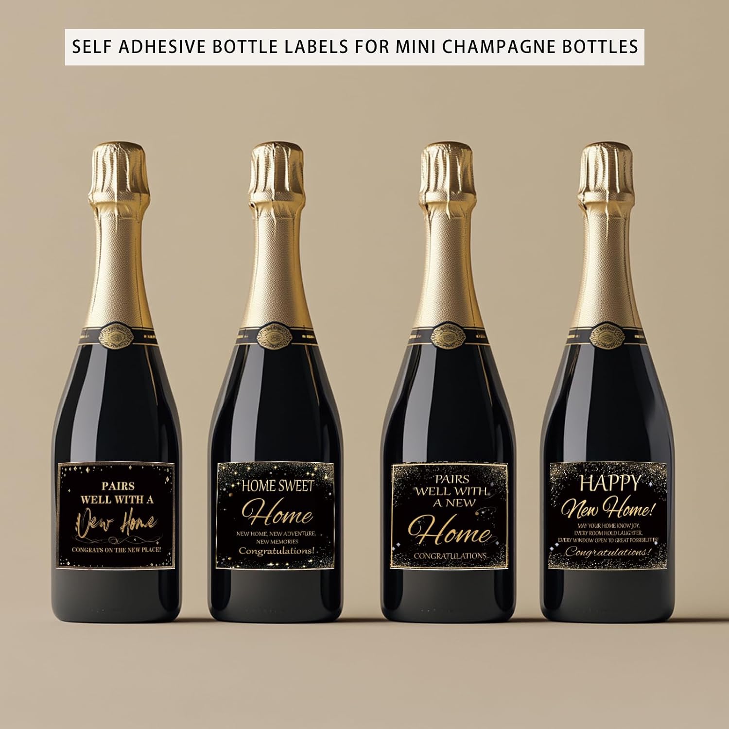 SUPERDANT 40pcs Housewarming Wine Bottle Labels for New Homeowner