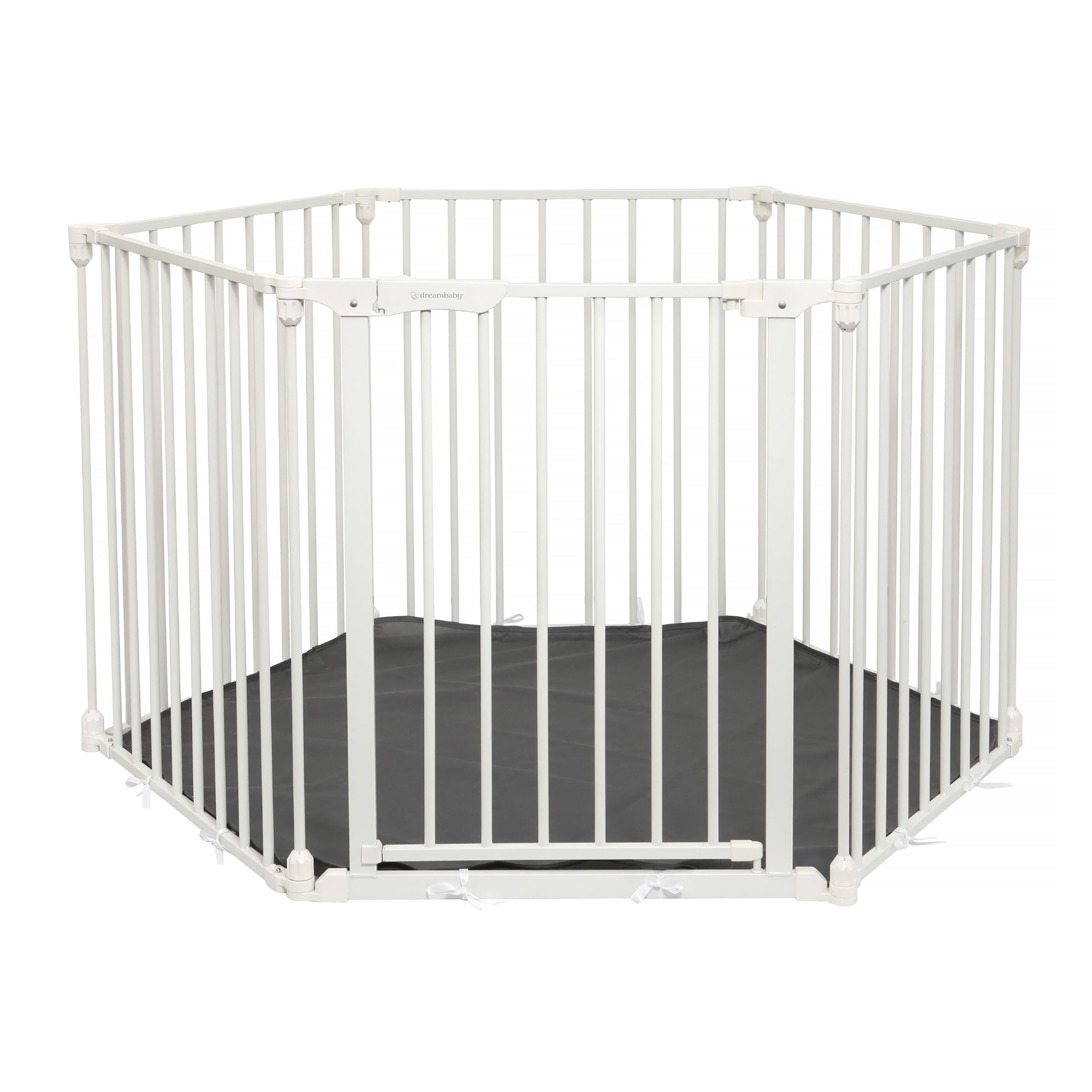 Dreambaby Discovery 6 Playpen. 3 In 1 6 Panel Converta Playpen With Mat/Xxl Room Divider/Fireplace Barrier. 85.5Cm To 3.75M Wide And 74Cm Tall. Stay