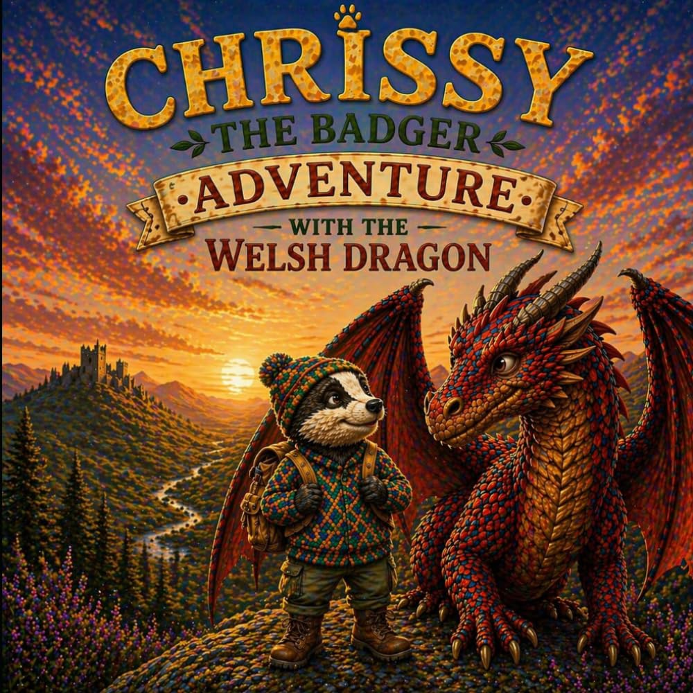 Chrissy the badger, Adventure with the Welsh dragon.