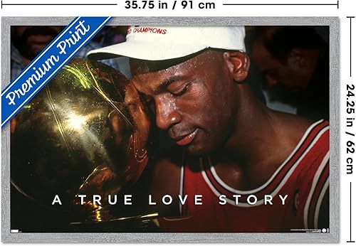 Miniatura 7 de Michael Jordan - Póster de pared de una verdadera historia de amor