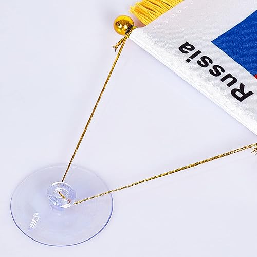 Miniatura 212 de ZXvZYT Bandera argentina colgante de ventana argentina de 3 x 5 pulgadas, mini banderas argentinas para decoración de espejo retrovisor, con ventosa