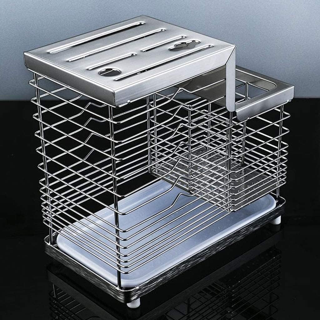Knife Block Storage Stand Kitchen,Only selling Cutter Holder,Hollow Ventilation 304 Stainless Steel Universal Rack