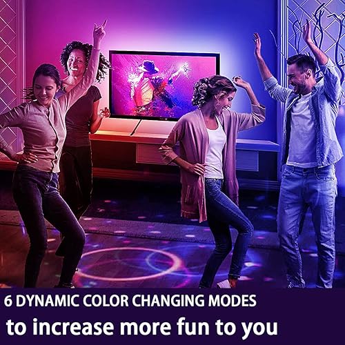 Miniatura 5 de Tira de luces LED RGBW impermeables de 13 pies, luz de fondo LED SMD 5050 brillante para TV, 65536 luces LED de colores para TV de 60 a 70 pulgadas,