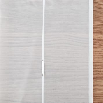 1 Panel Roman Blind Sheer Tab Top Curtain Transparent Soft Voile Polyester WxH 80 x 155 cm Yellow Roman Shade Window Curtains Tulle Modern Decoration For Living Room Bedroom Kitchen