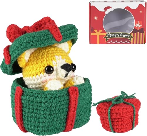 HAYOFADA Kit de ganchillo para principiantes con tutoriales en video paso a paso, juego de manualidades para principiantes, suministros de tejido de