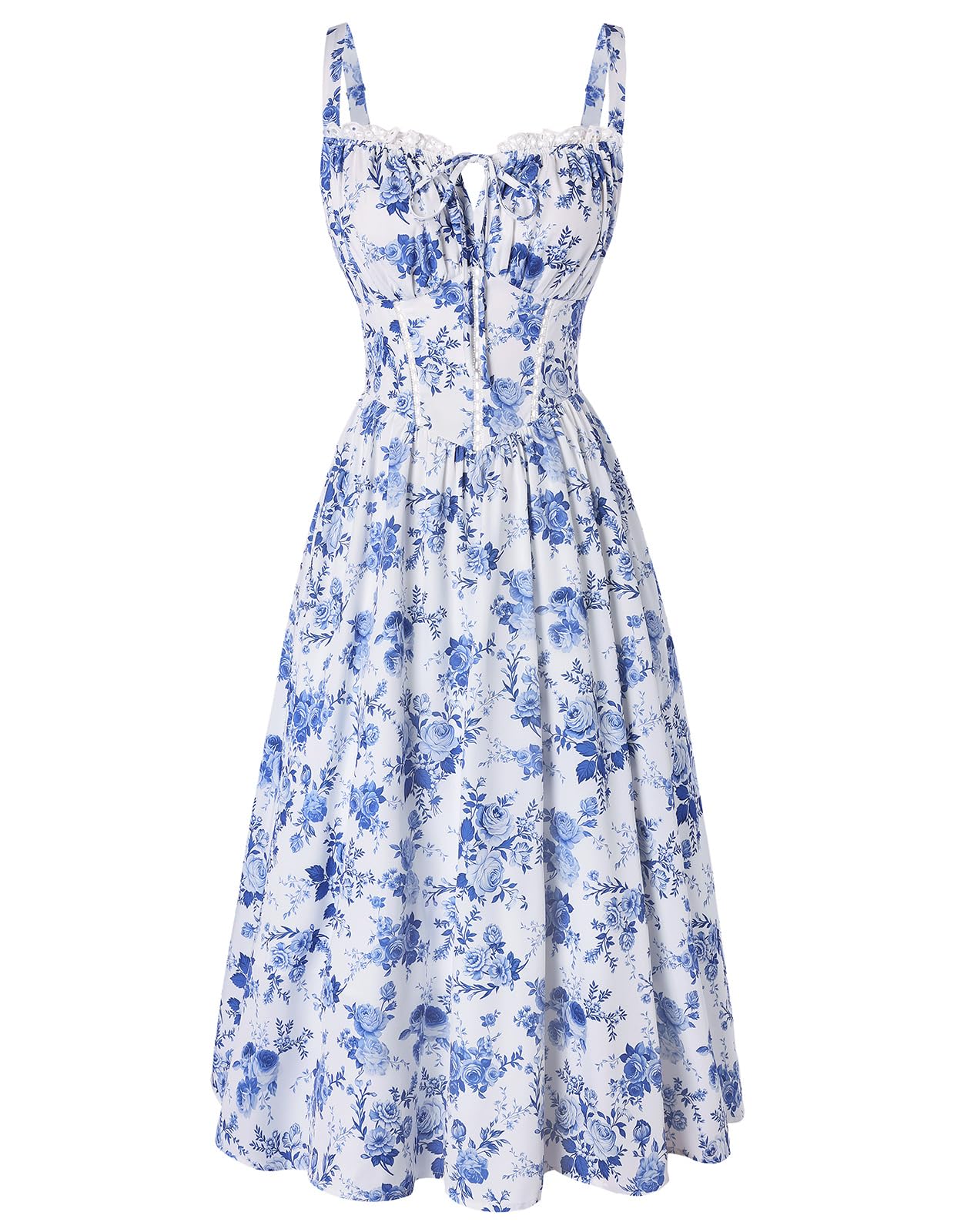 Scarlet Darkness Women 2026 Floral Corset Dress Summer Milkmaid Sundress