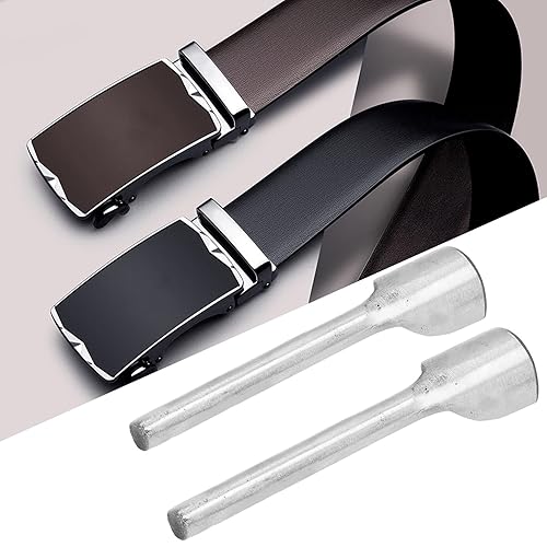 Miniatura 4 de Oumefar 2 piezas de herramientas de artesanía de cuero, perforador de esquina de cuero, perforador medio redondo, cortador de cuero medio redondo,