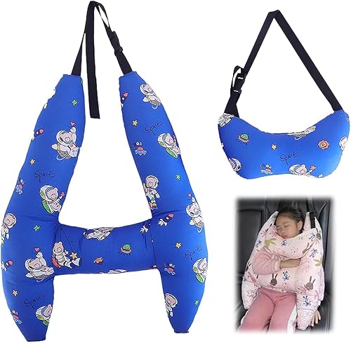 Soporte para la cabeza del coche en forma de H, almohada de apoyo para el cuello del viaje para dormir, almohada de apoyo para el cuello del
