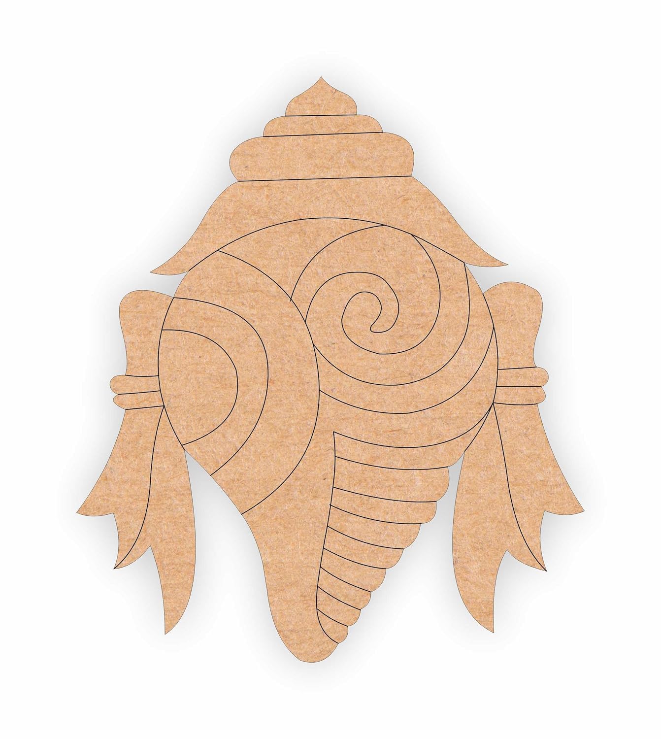 God Tirupati Bala Ji Pre Marked MDF with New Pattern Design's Inside for Home Decor with Shape Drawing DIY Round Cutout for Arts and Crafts Purpose,Home Decor,lippan Art Decoration-image-10