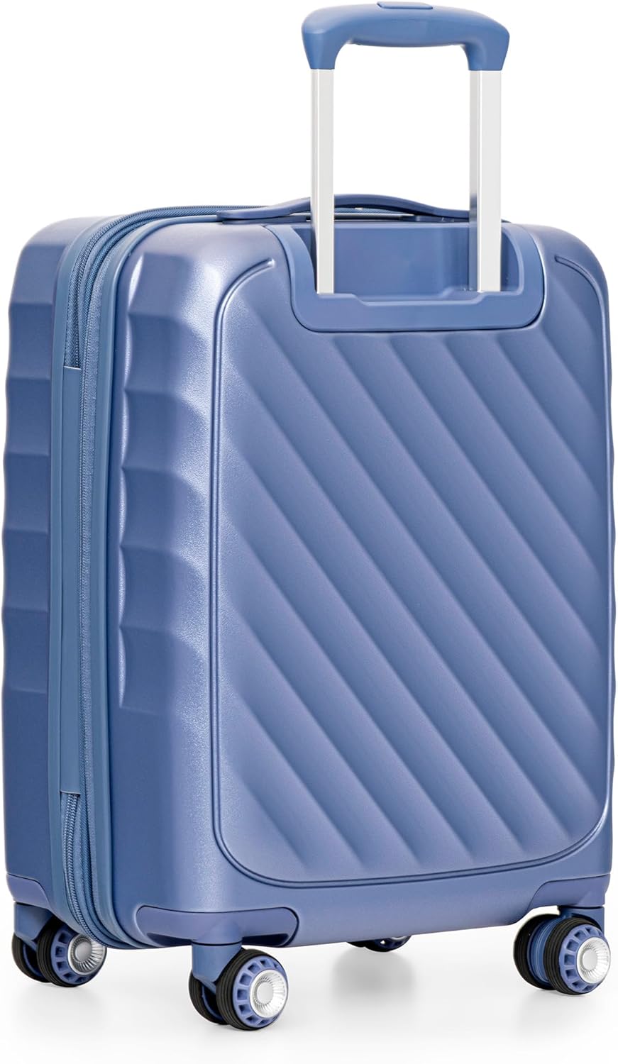 Traveler's Choice Elm 21" Carry-on Expandable Spinner Luggage Set - Matte Navy