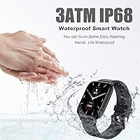 Vista 6 de Reloj inteligente para hombres y mujeres, compatible con iPhone, Samsung, teléfono Android, pantalla táctil completa de 1.83 pulgadas, IP68