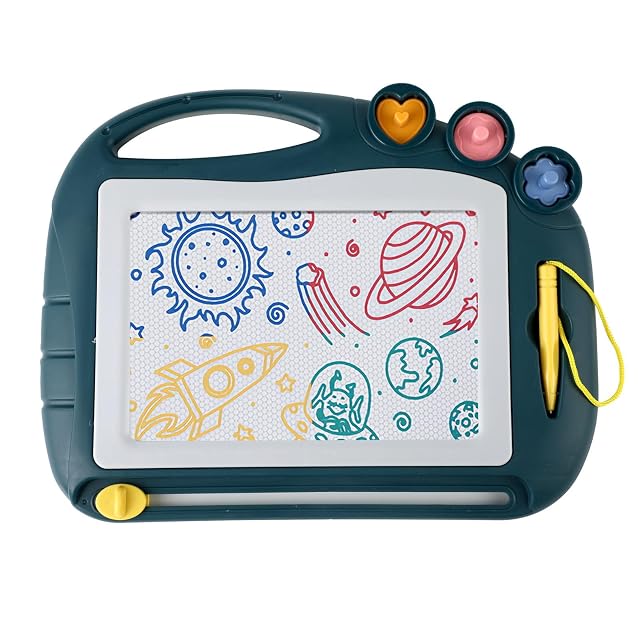 Atliberswo Pizarra Magnetica Infantil, Pizarra Magica Infantil,Con 3 Sellos, Juguete Pizarra Para Niños
