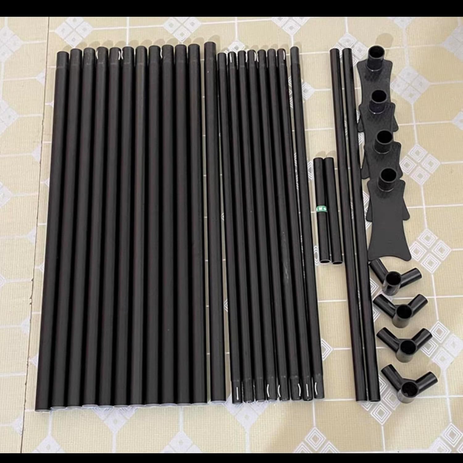 Pali e telaio per baldacchino per letto matrimoniale, supporto angolare per zanzariere ed elegante decorazione a baldacchino per camera da letto (doppio)