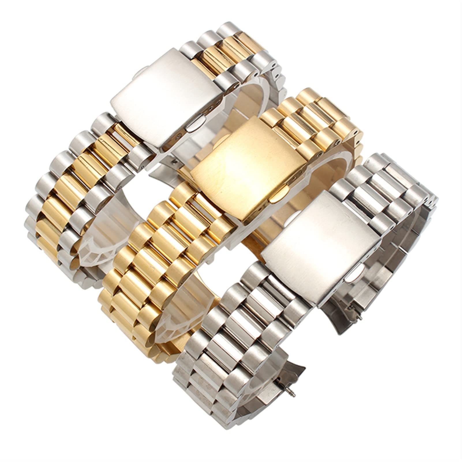 Citizen Enicar 20mm 22mm Edelstahl Uhrenarmband Stahlband mit Faltschließe
