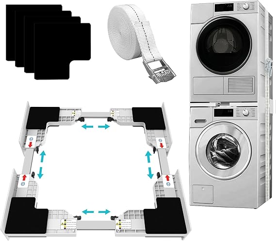 Washer Dryer Stacking Kit, Universal 21”-29” Washer and Dryer Stackable ...