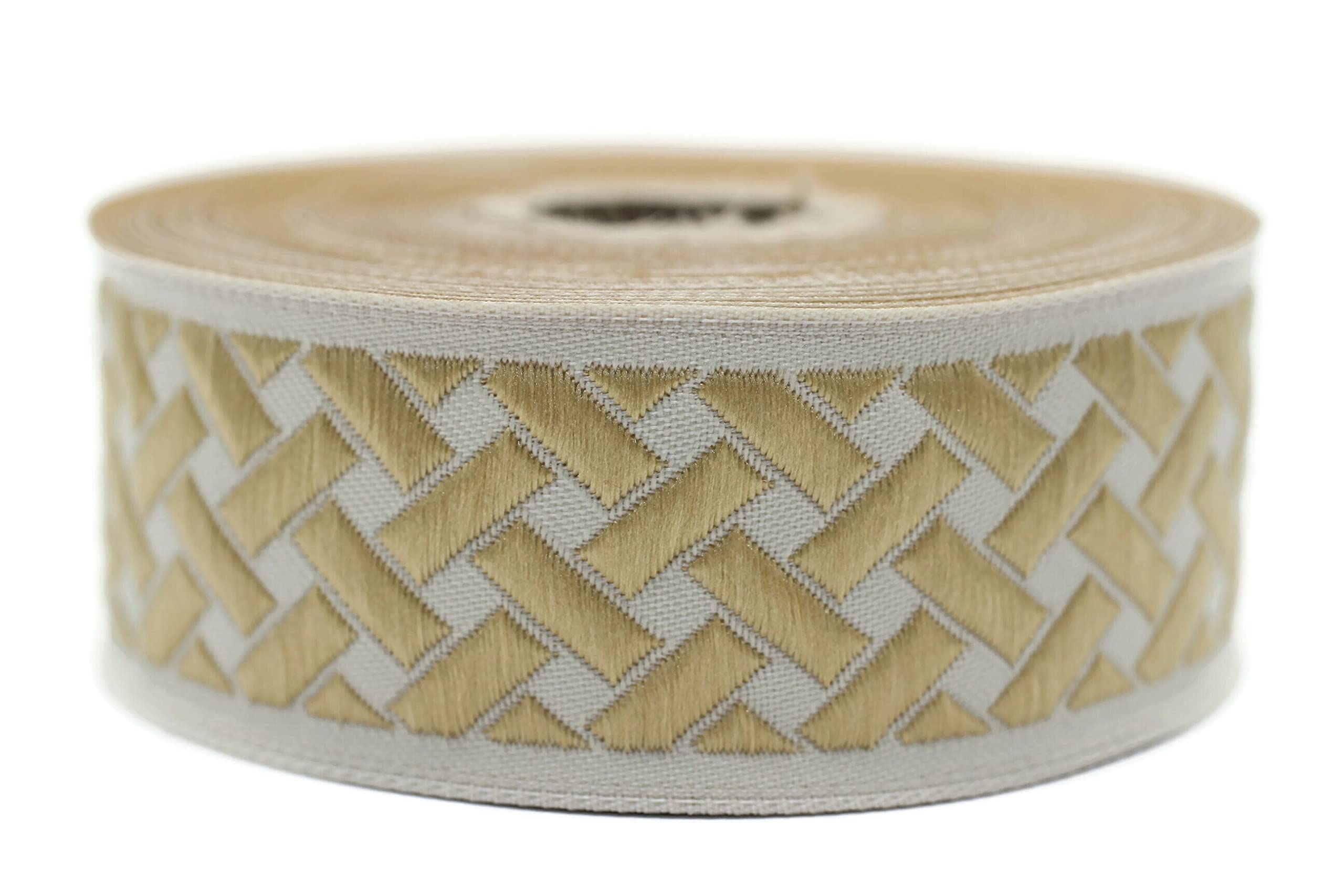 GORGECRAFT 20mm Largo Rick Rack Trim 10 Yard Bianco Onda Piegatura Frange Trim Nastro Intrecciato Tessuto per Cucito Fai Da Te Artigianato Abiti Da Sposa Costumi Abbellimento Decorazione