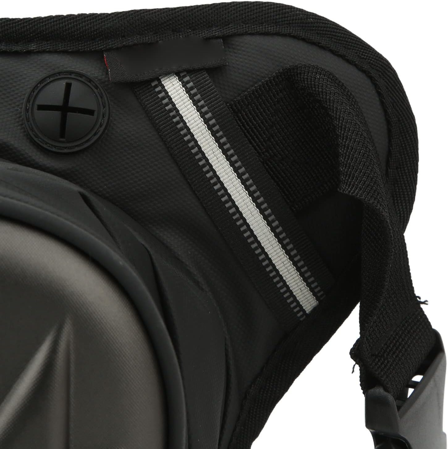 Motorcycle Leg Bag Thigh Packs, PVC Matte Outdoor Carbon Fiber Drop Leg Bag, Multifunctional Crossbody Shoulder Bag for Riding Travel Hiking (Matte Grey)