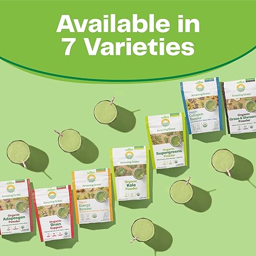 Miniatura 4 de Increíble polvo orgánico de hierbas: Smoothie Booster, bebida súper verde y saludable, incluye Vitamina K, para 30 porciones.