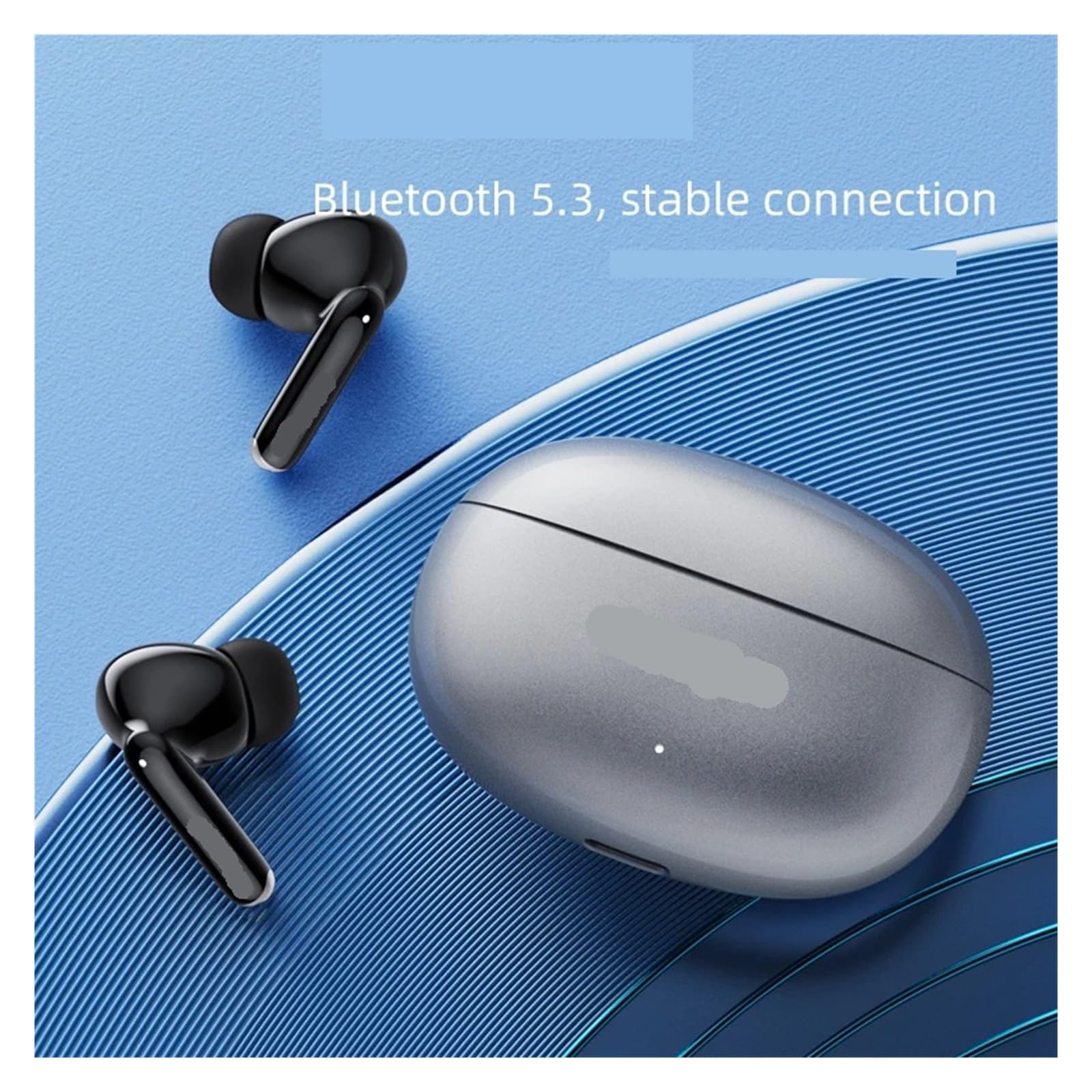 Écouteurs Intra-Auriculaires Bluetooth avec Deux Microphones, réduction du Bruit stéréo, écouteurs tactiles Basse HiFi(White)