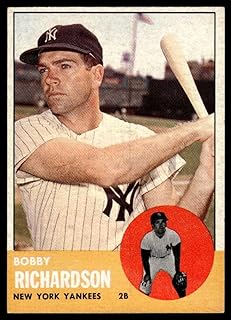 Baseball MLB 1963 Topps #420 Bobby Richardson Yankees