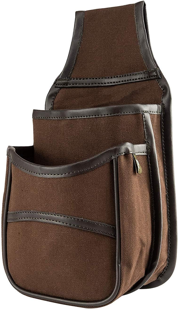 JACK PYKE Heavy Cotton Canvas Cartridge Pouch, Belt-Mounted Double Pouch Holds Up to 50 Shotgun Cartridges, Durable - Image 3