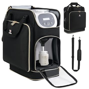 Carrying Case Compatible with Baby Brezza Formula Pro Mini Baby Mixer Machine, Insulated Formula Mixer Travel Bag with Shoulder Strap