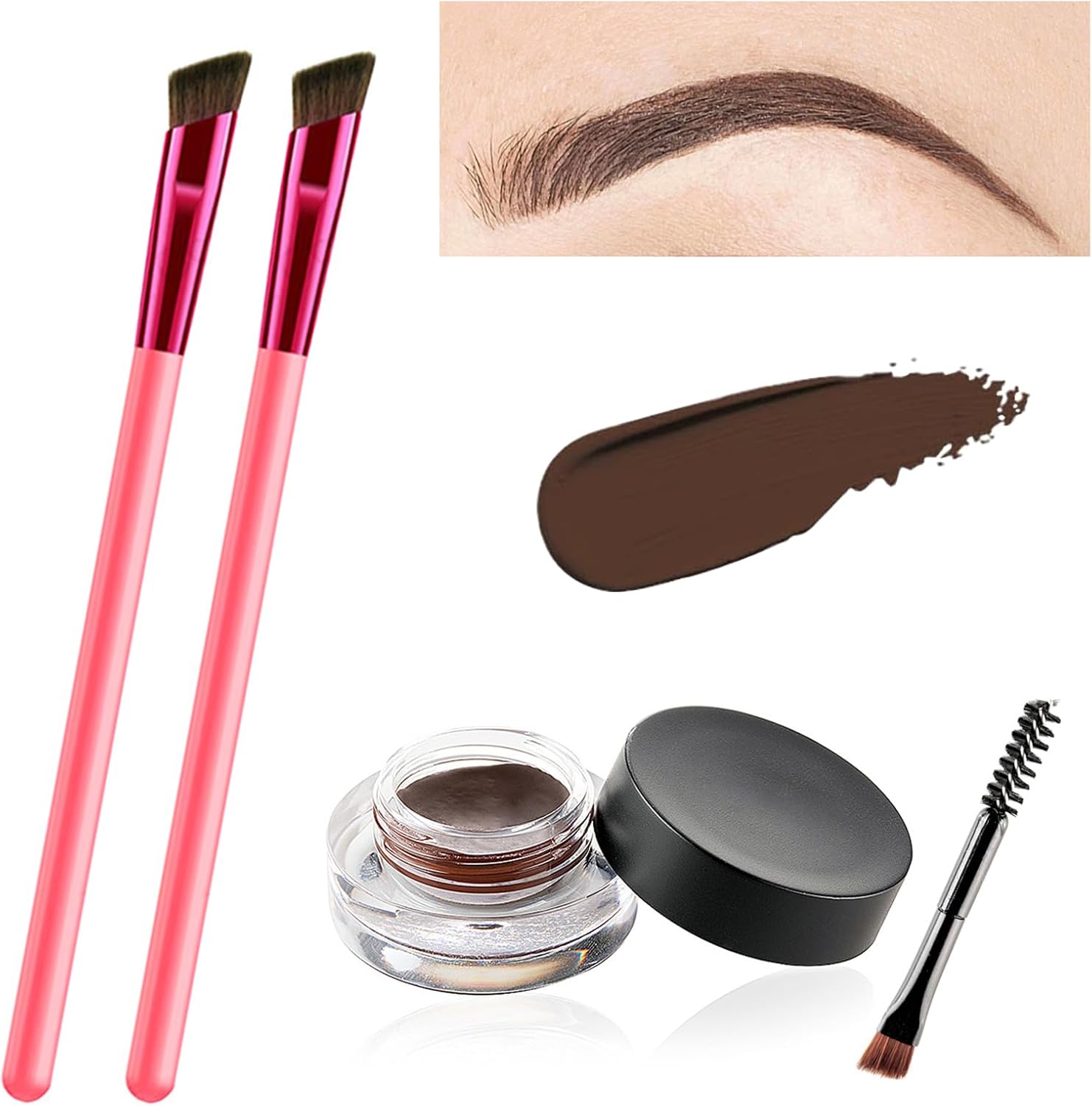 Eyebrow Grooming Kit MultiFunction Eyebrow Brush 4D Laminated Brow