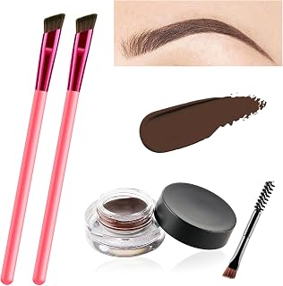 Eyebrow Grooming Kit Multi-Function Eyebrow Brush 4D Laminated Brow Home-Grooming Kit Upgrade Ultra Thin Stroking Brow Brush (Dark Brown)