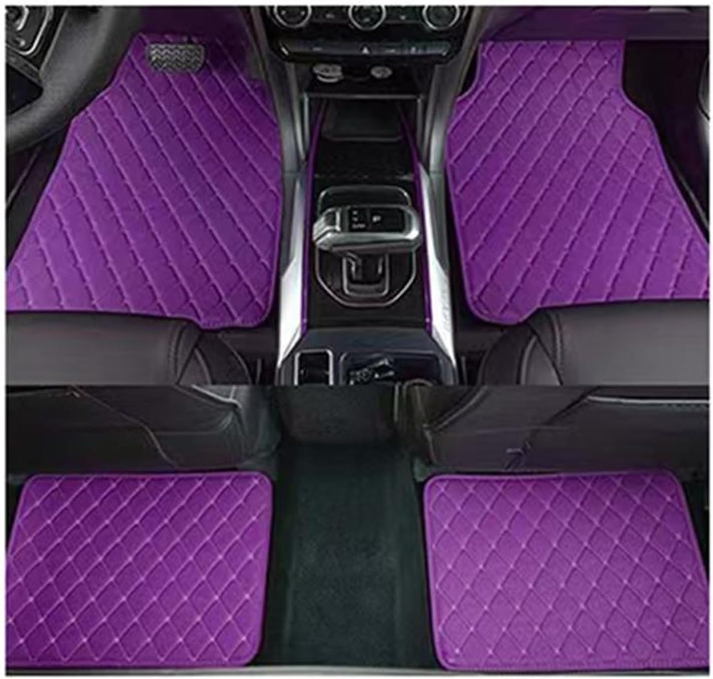 Tailored Car Floor Mats for Jeep Wrangler 4-Doors 80th Anniversary/Sport/Sahara/Rubicon, Water Proof, Anti Slip Car Mats Car Interior Accessory,A