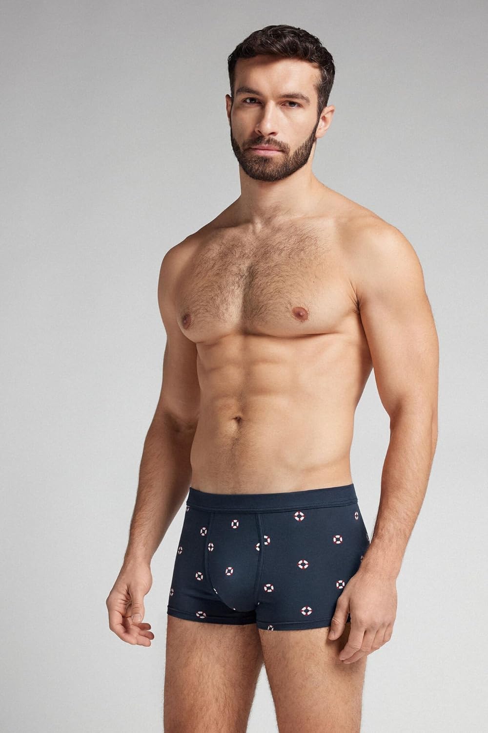 Intimissimi Man's Lifesaver Print Natural Fresh Cotton Boxers - Image 3