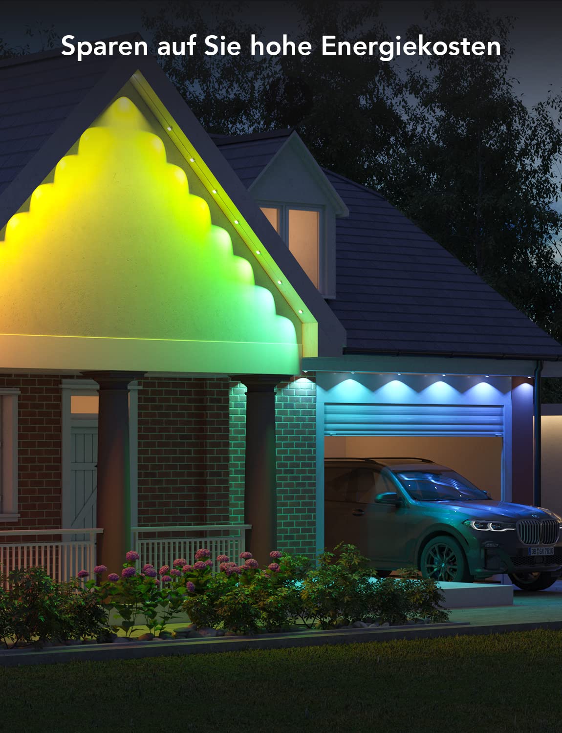 RGB Dachrandbeleuchtung 45m - Wasserdichte Außenlichter Mit App Steuerung