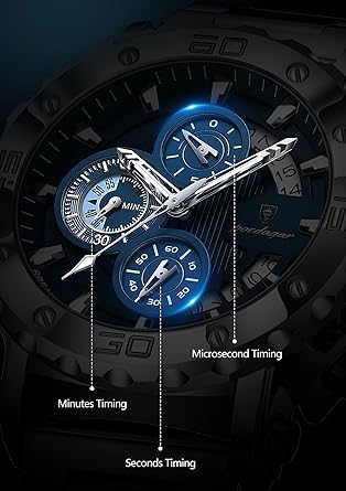 Poedagar Luxury Watches for Men Calendar Luminous Waterproof Business Man Watch Male Chronograph Stainless Steel Quartz Watches