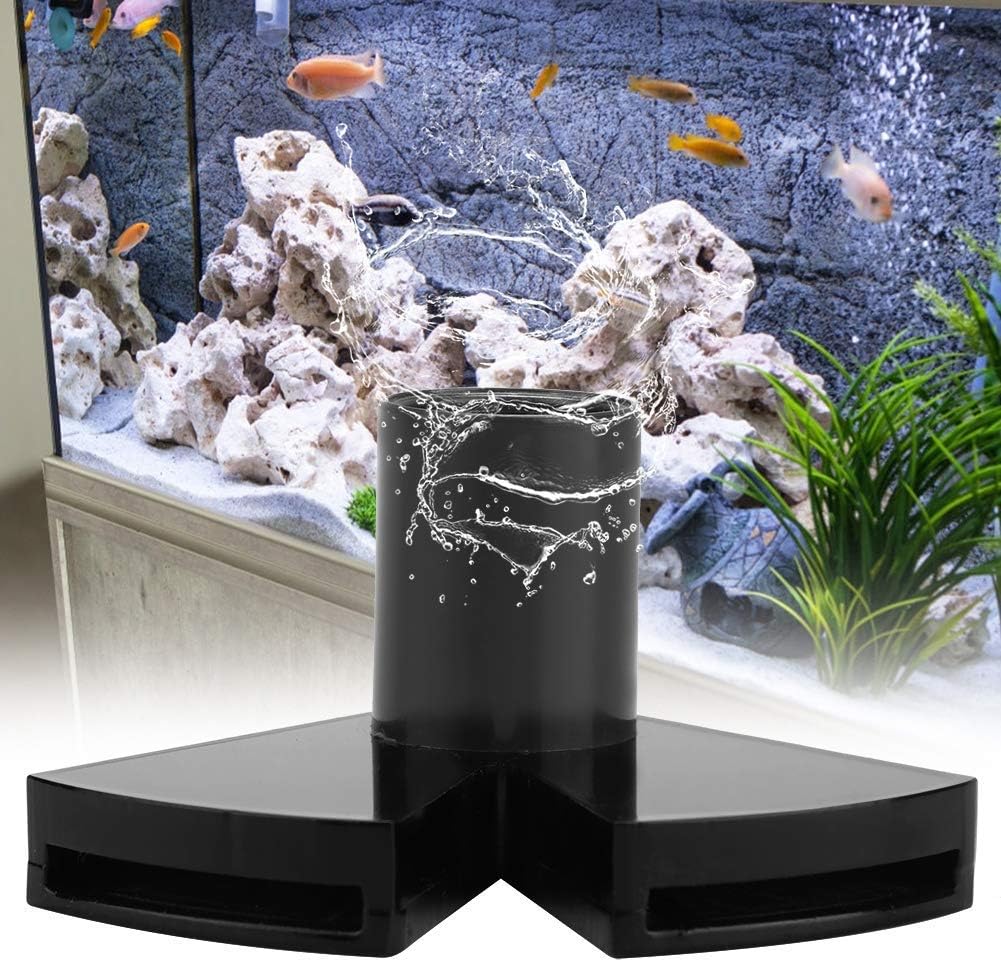 Aquarium Duckbill Nozzle, Acrylic Double Nozzle Water Outlet Return Tube Outflow Jet Pipe Aquarium Extended Rotating Water Outlet Aquarium Return Nozzle