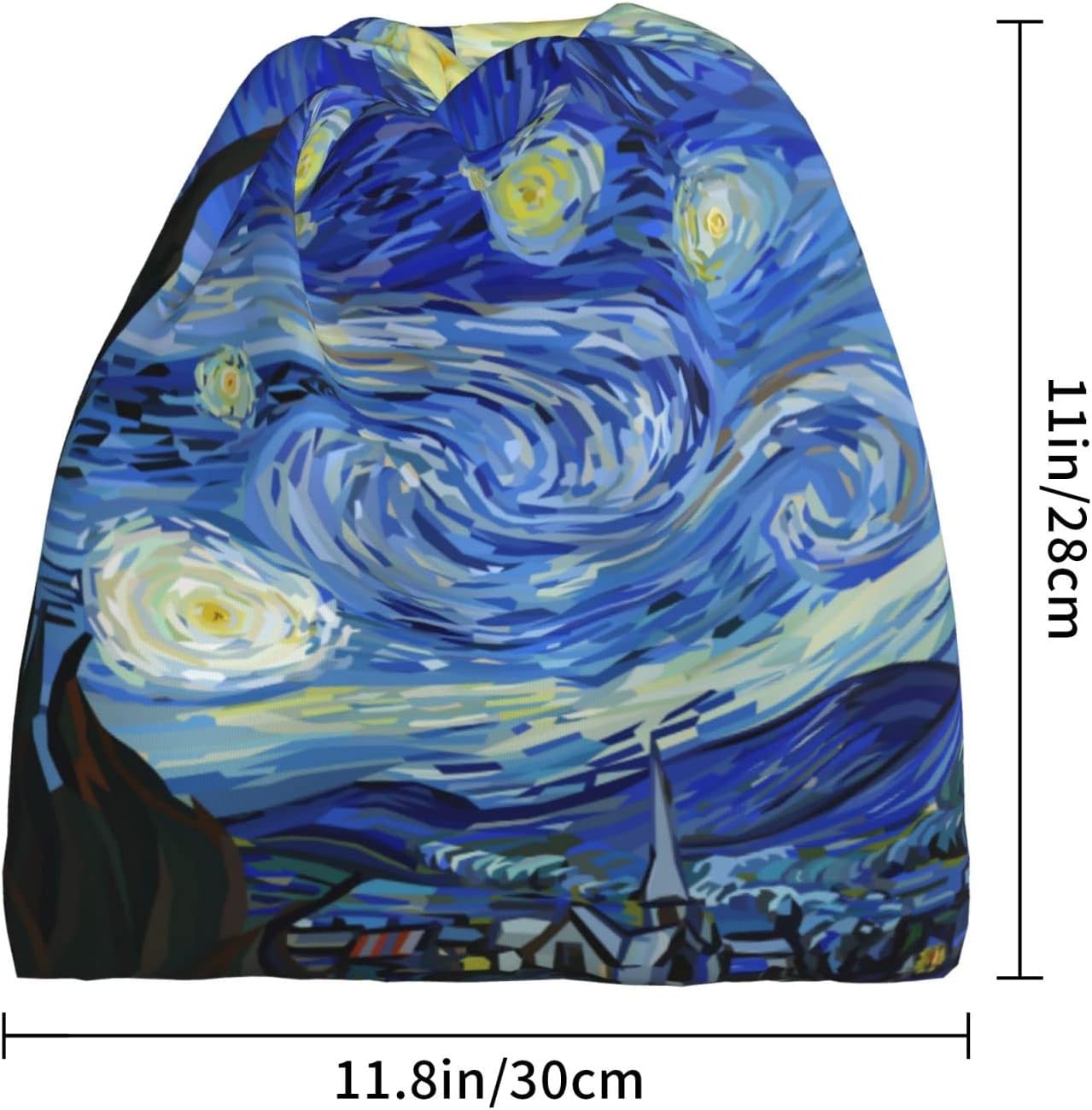 Skull Beanie Hat Baggy Slouchy Skull Chemo Beanies Cap Stretch Scarf Head Wrap Hip Hop Hats for Men Women Winter - Image 2