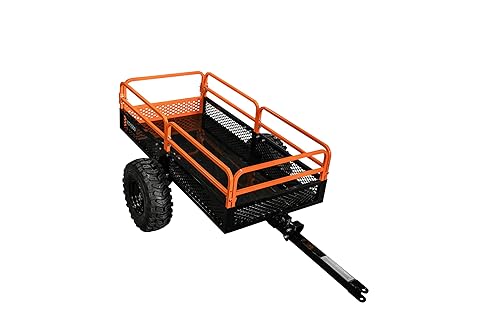 Impact IMPLEMENTS® 1500lb ATV/UTV/Tractor Trailer with Solid Steel Floor, Aggressive