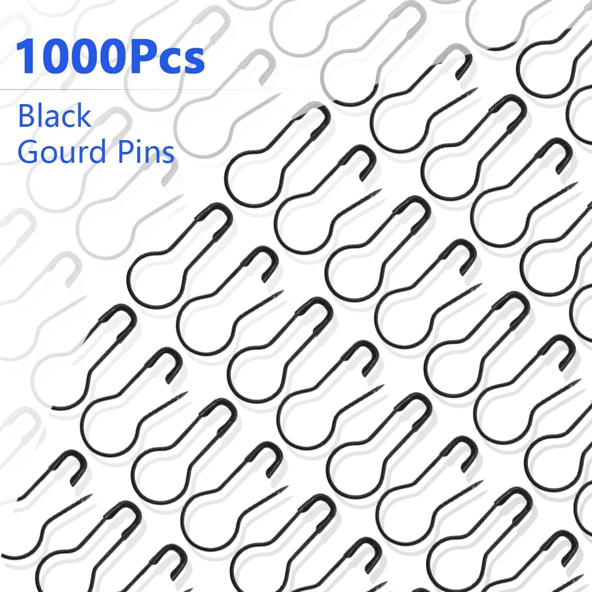 Clothing Tag Pins Bulb Pin Metal Gourd Pin DIY Home Accessories Safety Pins Bulb Pin (Blcak)