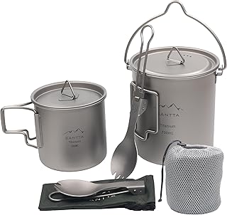SANTTA Titanium Camping Cookware Set